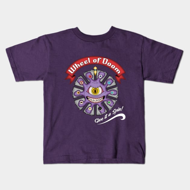 Wheel of Doom Kids T-Shirt by Baruin